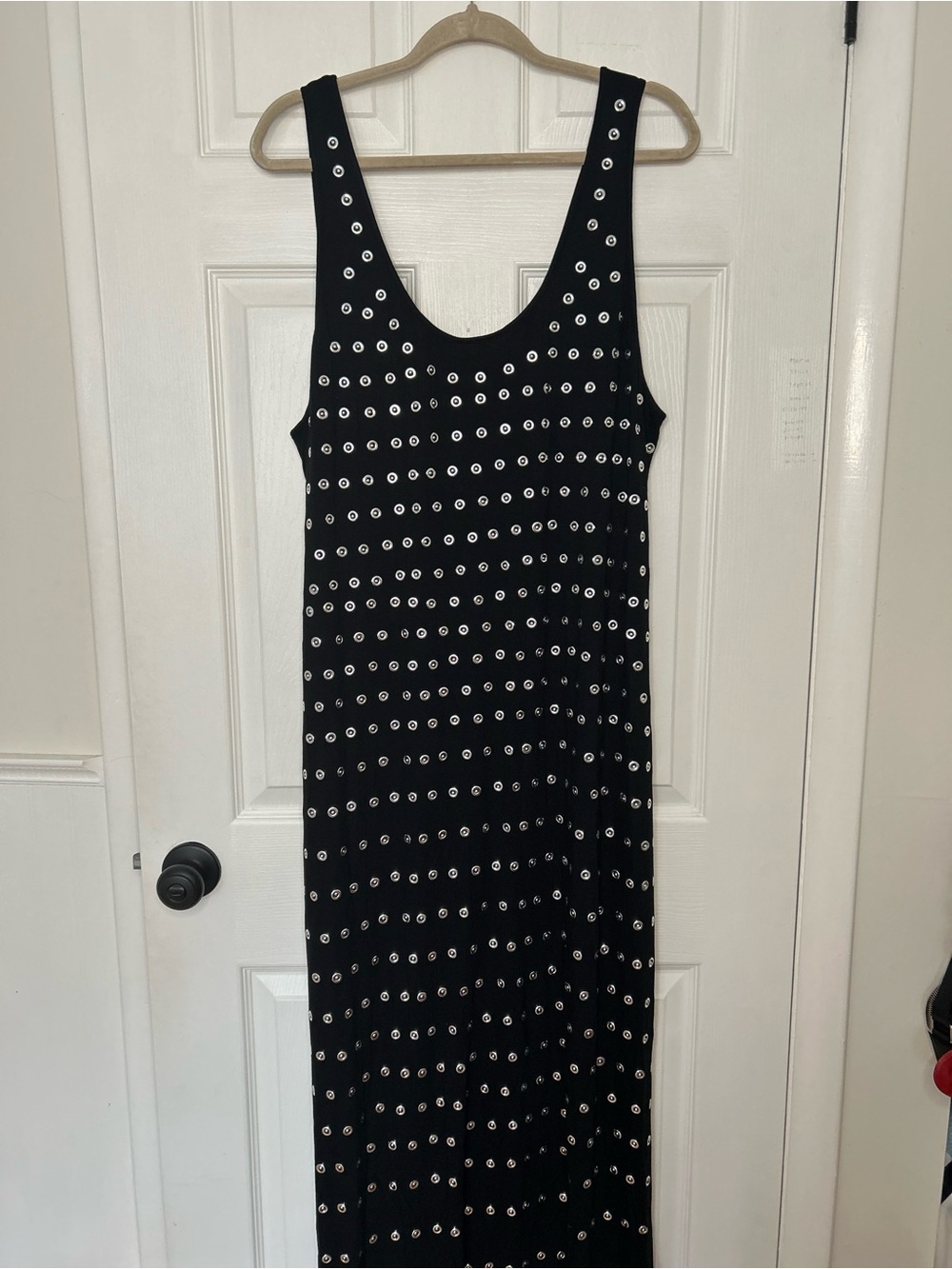 Anthropologie Sleeveless Metallic Knit Slim Midi Dress - Picture 12 of 16